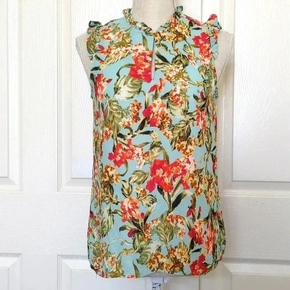 Rose + Olive Floral Blouse - Picture 1 of 6